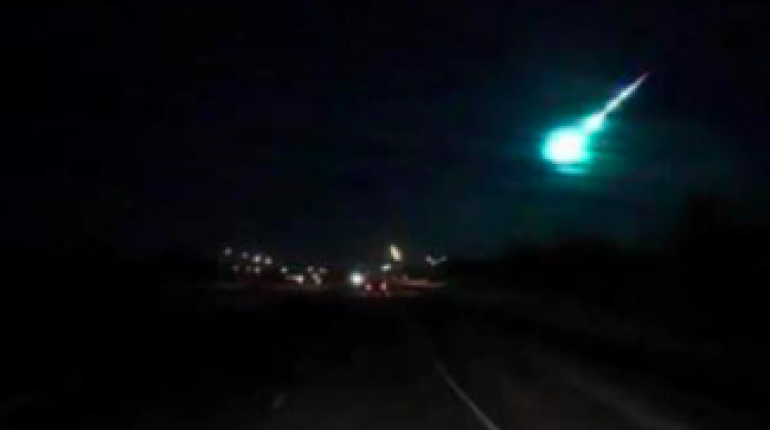 Imágenes de meteorito en Canadá